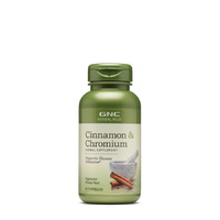 Натуральная добавка GNC Herbal Plus Cinnamon &amp; Chromium, 60 капсул