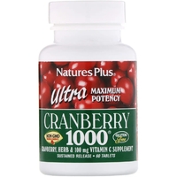 Натуральная добавка Natures Plus Ultra Cranberry 1000, 60 таблеток