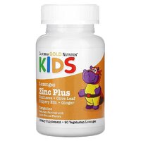 Витамины и минералы California Gold Nutrition Zinc Plus Lozenge For Children, 90 жевательных таблеток