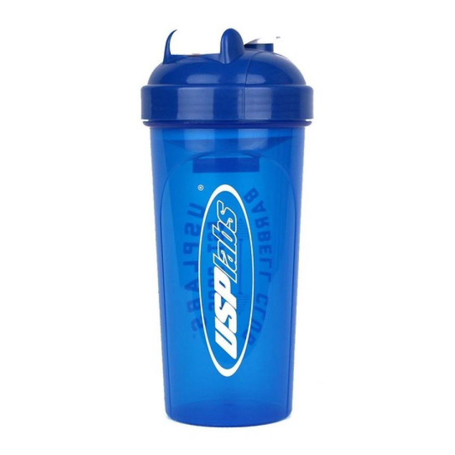 Шейкер USPLab Barbell Club Shaker 700 мл, синій