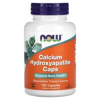Витамины и минералы NOW Calcium Hydroxyapatite Caps, 120 вегакапсул
