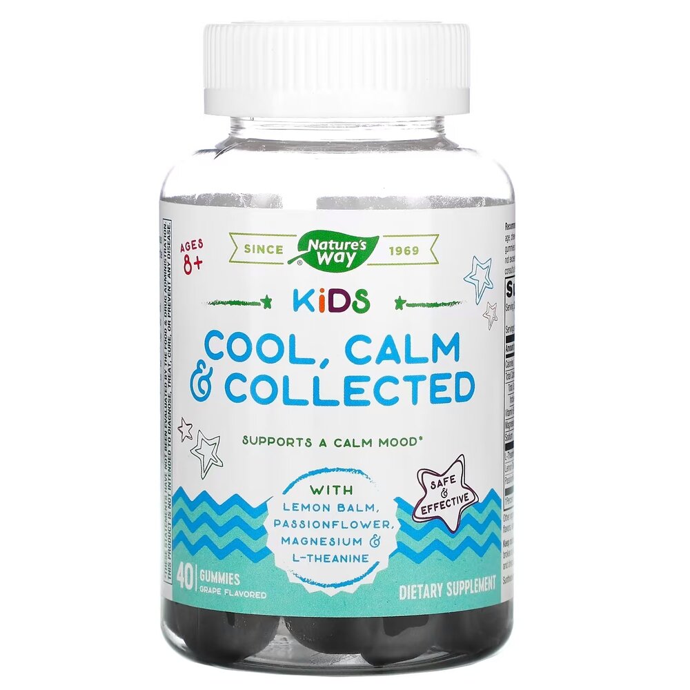 Вітаміни та мінерали Nature's Way Kids Cool, Calm &amp; Collected, 40 желейок