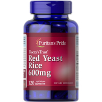 Натуральная добавка Puritan's Pride Red Yeast Rice 600 mg, 120 капсул