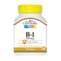 Витамины и минералы 21st Century Vitamin B1 100 mg, 110 таблеток