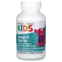Жирные кислоты California Gold Nutrition Kids Omega-3 Fish Oil Chewables, 60 рыбных капсул