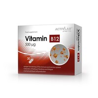 Витамины и минералы Activlab Vitamin B12 500 mcg, 30 таблеток