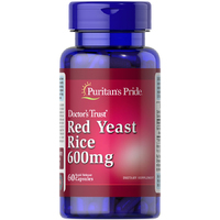 Натуральная добавка Puritan's Pride Red Yeast Rice 600 mg, 60 капсул