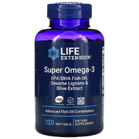 Жирные кислоты Life Extension Super Omega-3, 120 капсул