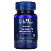 Витамины и минералы Life Extension Optimized Chromium with Crominex 3+, 60 вегакапсул