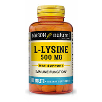 Амінокислота Mason Natural L-Lysine 500 mg, 100 таблеток