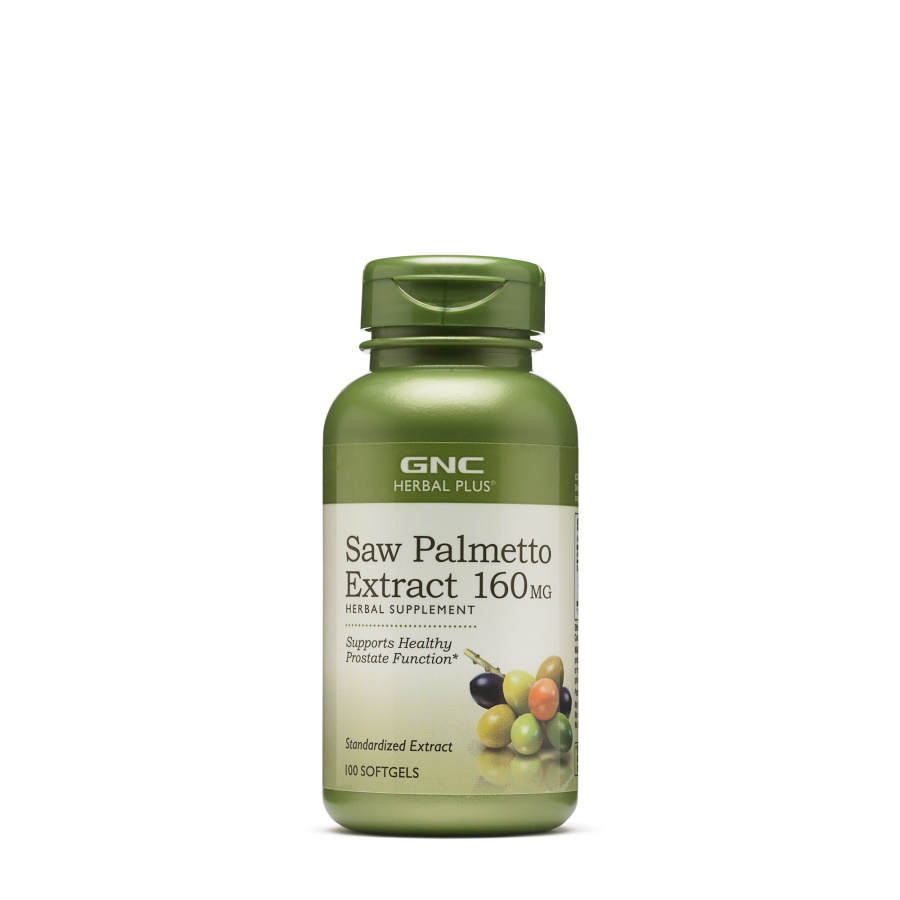 Натуральная добавка GNC Herbal Plus Saw Palmetto Extract 160 mg, 100 капсул