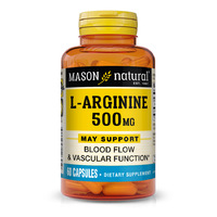 Аминокислота Mason Natural L-Arginine 500 mg, 60 капсул