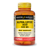Натуральная добавка Mason Natural Alpha-Lipoic Acid 600 mg, 30 капсул