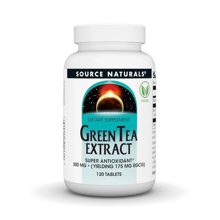 Натуральна добавка Source Naturals Green Tea Extract 500 mg, 120