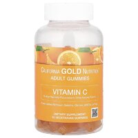 Витамины и минералы California Gold Nutrition Vitamin C, 90 желеек - апельсин