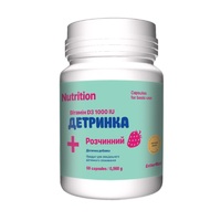 Витамины и минералы EntherMeal Витамин D3 1000 IU Детринка, 60 капсул