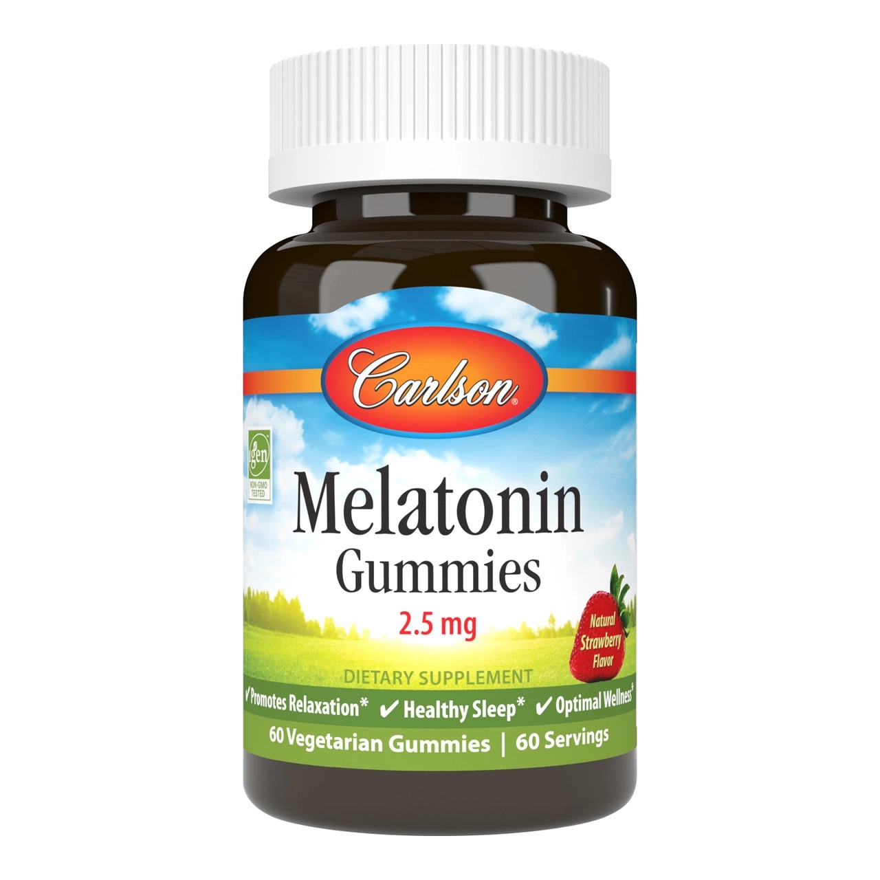 Натуральна добавка Carlson Labs Melatonin Gummies, 60 желейок