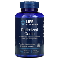 Натуральна добавка Life Extension Optimized Garlic, 200 вегакапсул