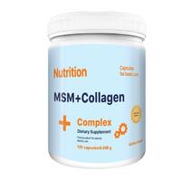 Препарат для суставов и связок EntherMeal MSM+Collagen Complex, 120 капсул