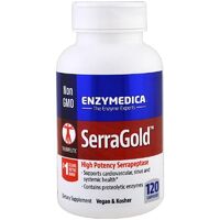 Натуральная добавка Enzymedica Serra Gold, 120 капсул