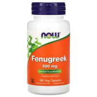 Натуральная добавка NOW Fenugreek 500 mg, 100 капсул