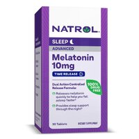 Натуральная добавка Natrol Melatonin 10 mg Advanced Sleep, 30 таблеток