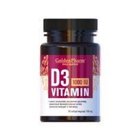 Витамины и минералы Golden Pharm Vitamin D3 1000 IU, 90 капсул