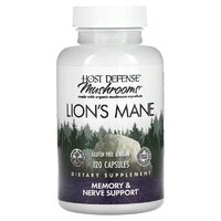 Натуральная добавка Host Defense Lion's Mane, 120 вегакапсул