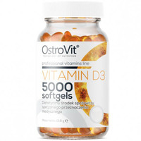 Витамины и минералы OstroVit Vitamin D3 5000 IU, 250 капсул
