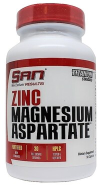 Стимулятор тестостерона SAN Zinc Magnesium Aspartate, 90 капсул