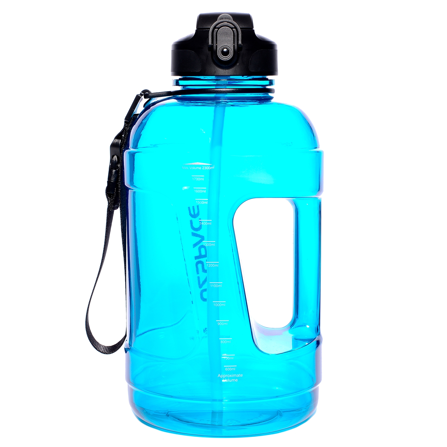 Бутылка Uzspace The King 6065, 2.3 л, Cyan