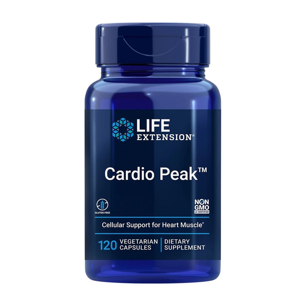 Натуральная добавка Life Extension Cardio Peak, 120 вегакапсул