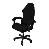 Чехол для мебели Эластичный защитный чехол на игровое кресло с подлокотниками SEMI, L - Black