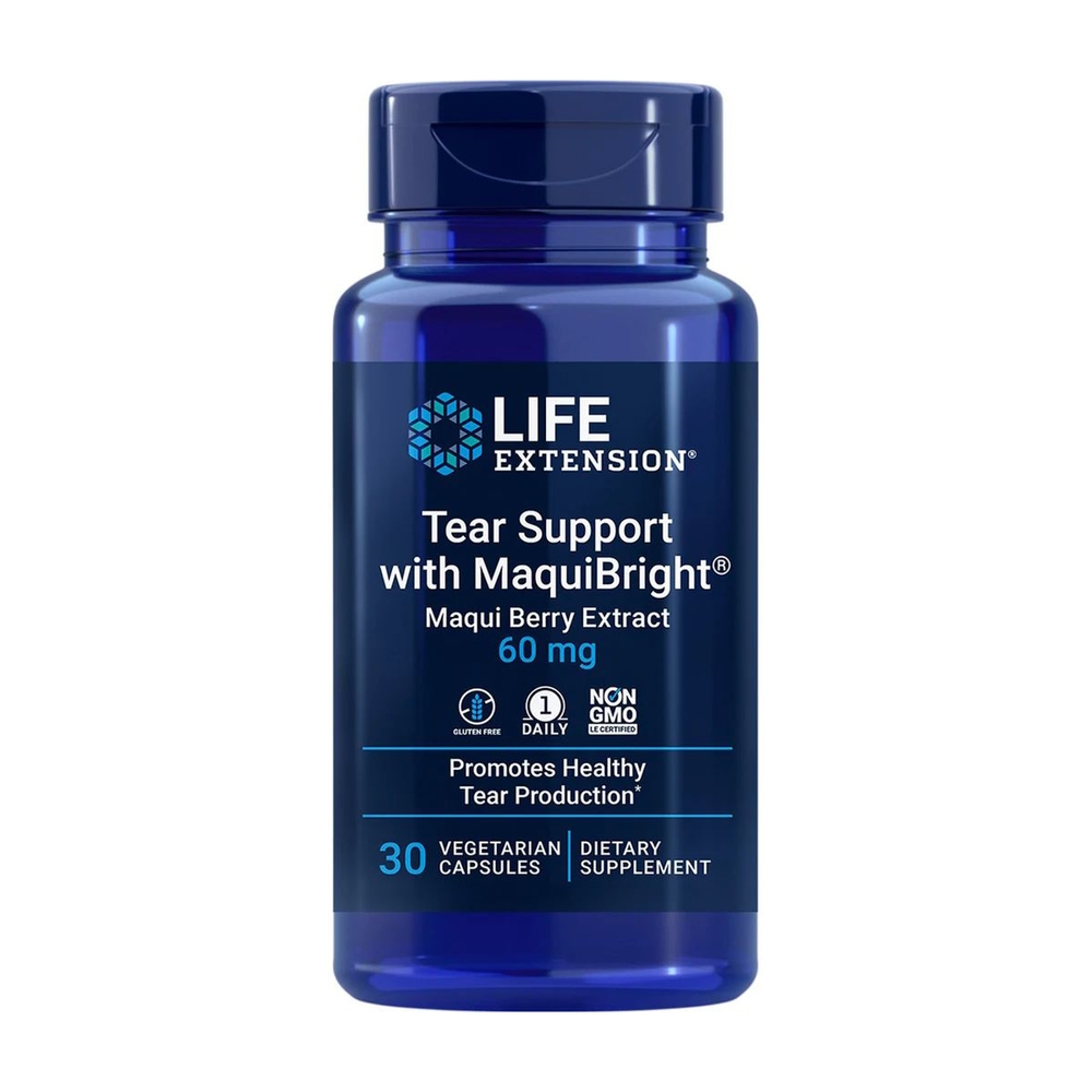 Натуральна добавка Life Extension Tear Support with MaquiBright 60 mg, 30 вегакапсул