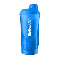 Шейкер Biotech Wave + Shaker 3in1 600 мл, Blue