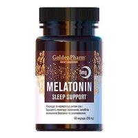 Натуральная добавка Golden Pharm Melatonin Sleep Support 5 mg, 60 вегакапсул