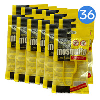 Средство от насекомых браслет с репеллентом от комаров и клещей Mosquito Желтый - НАБОР 36 шт