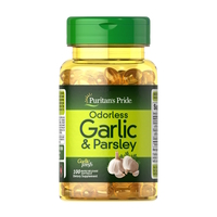 Натуральная добавка Puritan's Pride Odorless Garlic &amp; Parsley, 100 капсул