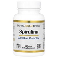Натуральная добавка California Gold Nutrition Spirulina, 60 таблеток