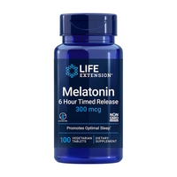 Натуральна добавка Life Extension Melatonin 6 Hour Timed Release 300 mcg, 100 таблеток