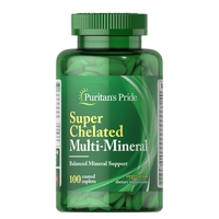 Витамины и минералы Puritan's Pride Super Chelated Multi-Mineral, 100 каплет