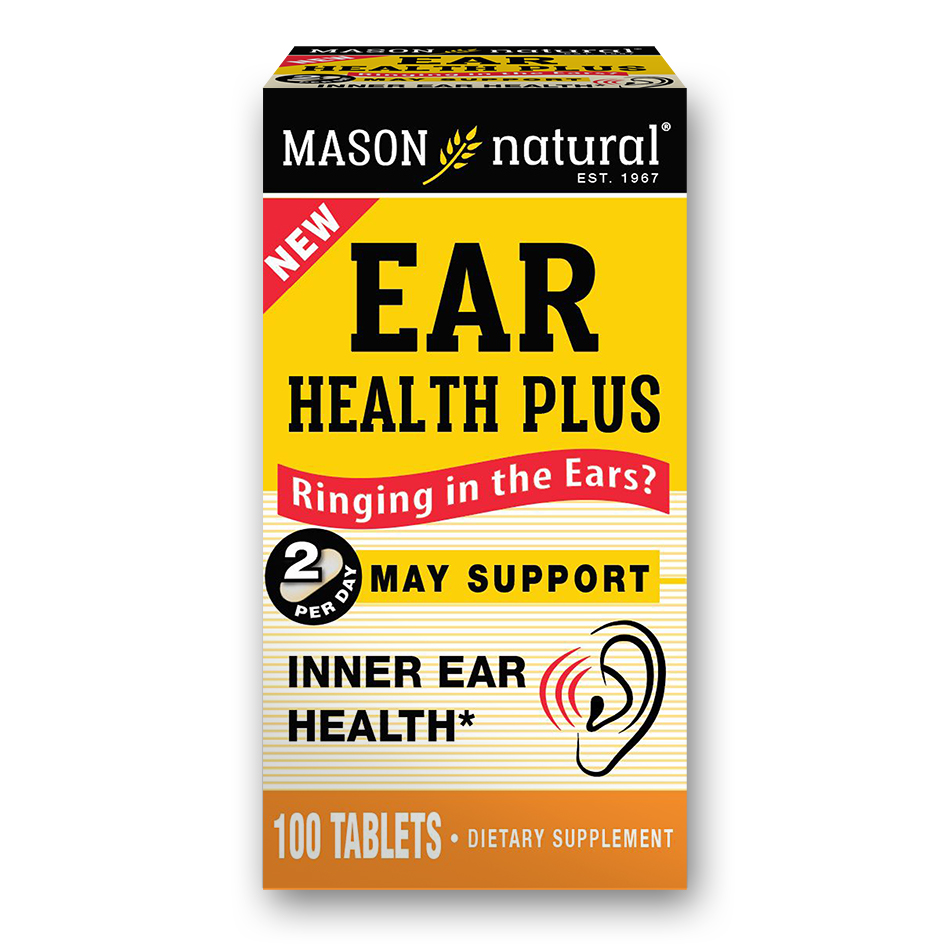 Витамины и минералы Mason Natural Ear Health Plus, 100 таблеток