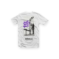 Мужская футболка BioTech "Just dont quit", белая