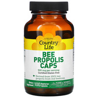 Натуральная добавка Country Life Bee Propolis Caps 500 mg, 100 вегакапсул