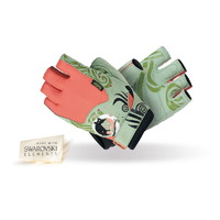 Перчатки для фитнеса MAD MAX Rats Swarovski MFG 730, Green/Orange