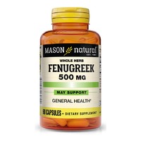 Натуральная добавка Mason Natural Fenugreek 500 mg, 90 капсул