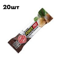 Батончик Power Pro 32% Protein Bar with Nuts Sugar Free БЛОК, 20*60 грамм - макадамия