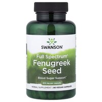 Натуральная добавка Swanson Fenugreek Seed 610 mg, 90 капсул