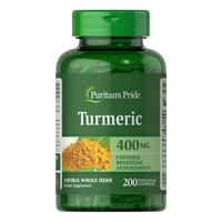 Натуральная добавка Puritan's Pride Turmeric 400 mg, 200 капсул
