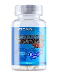 Препарат для суставов и связок Atomixx Glucosaminе Chondroitin+MSM, 60 капсул